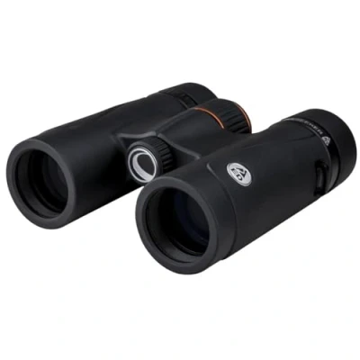 Image de Celestron 71401 TrailSeeker Ed 8 x 32 Roof Prism Binocular, Fully Broadband Multi Coated Lens, BaK 4 Glass Black