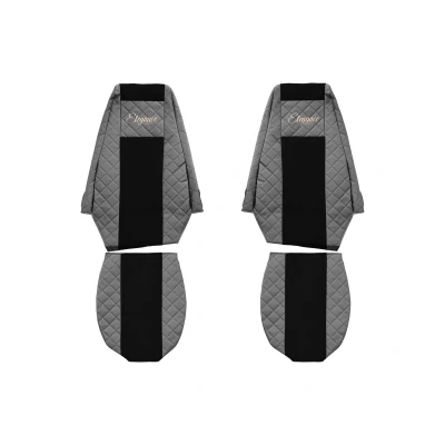 Image de F CORE Elegance Q FX09 GRAY Couverture de siège gris Textile, Similicuir