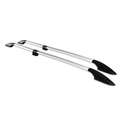 Image de Barres de Toit longitudinales Compatible avec VW T5 T6 2003 2024 Aluminium Gris 2X