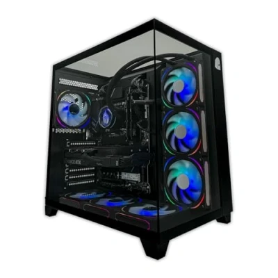 Image de NitroPC PC Gamer Extrême Nitro Plus (Intel Core i9 12900K 16/24 5.2GHz, RTX 4070 Super 12Go, RAM 32Go, M.2 2To, Windows 11 Home, éclairage RGB, WiFi) Gaming, Ordinateur de Bureau