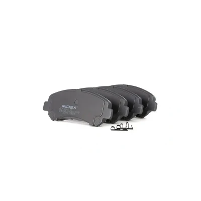 Image de RIDEX 402B0173 Jeu de plaquettes frein Essieu avant contact signal d&#039;usure inclus, avec indicateur tôle anti bruit