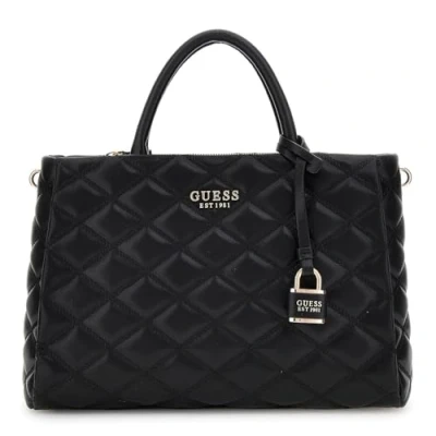 Image de Guess Tamsin Society Satchel Sac à main, Femme, Taille: One Size, Black