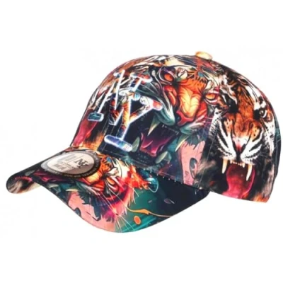 Image de Hip Hop Honour Casquette Enfant Tigre Orange Originale NY Baseball Wild 7 a 12 Ans Taille: Taille Unique Couleur: Garçon