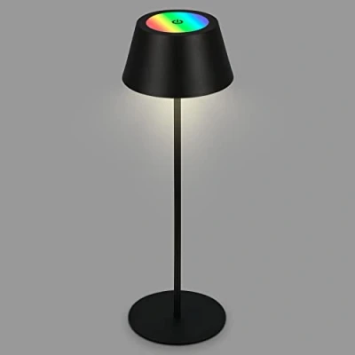 Image de Briloner lampe de table rechargeable RGB 2 en 1, tactile, lumière mobile, LED extérieure, IP44, sans fil, noir