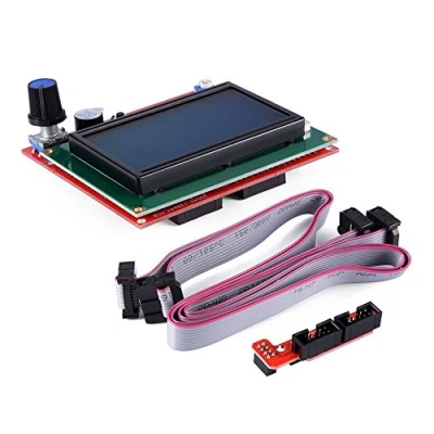 Image de 12864 LCD Graphic Smart Display Controller Module with Adapter + Cable for RepRap RAMPS 1.4 3D Printer Kit