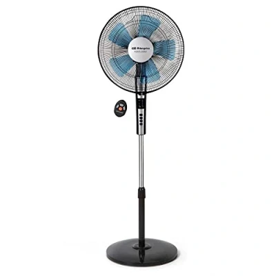 Image de Orbegozo Sf 0640 Ventilateur silencieux sur pied avec télécommande, minuterie, 2 vitesses + modes Turbo et silencieux, 65 W, noir