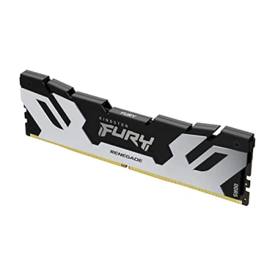 Image de Kingston Fury Renegade DDR5 Argent/Noir XMP 24Go 7200MT/s CL38 DIMM Mémoire pour PC de Gamer KF572C38RS 24