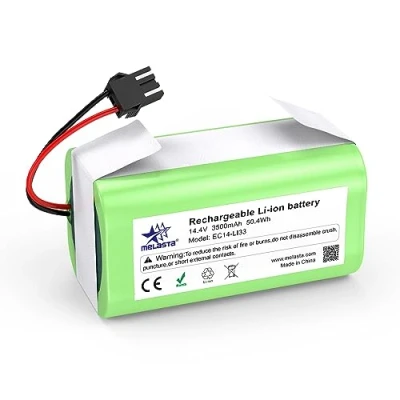 Image de melasta 14,4V 3500mAh Batterie de Remplacement pour Ecovacs Deebot N79 N79S DN622, Eufy RoboVac 11, 11S, 11S Max 30 30C 12 15C 15T 35C, IKHOS S14 S15, Tesvor X500, Conga 990, 950, 1090, 1190, 1790