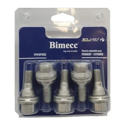 Image de BIMECC YPEVPE03 Boulon De Roue M12 Embase platte 57 PEUGEOT: 407 Berline, 307 3/5 portes, 207 CITROËN: DS3 3 C3 II, C5 III Break