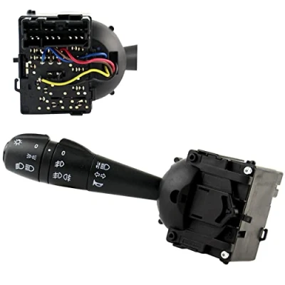 Image de Commodo compatible pour Dacia Duster 1, Dokker, Lodgy, Logan 2, MCV Sandero (modèles à partir de 2002) feux, phares, éclairage, clignotants et klaxon