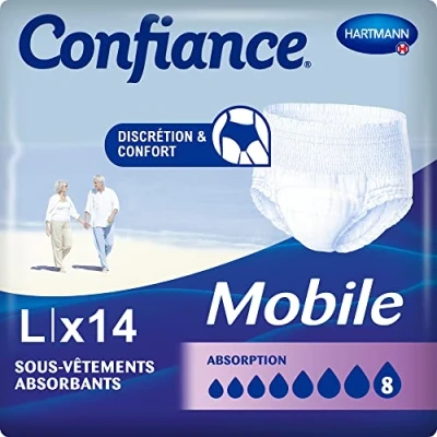 Image de Confiance Mobile Sous vêtements absorbants Absorption 8 Taille L