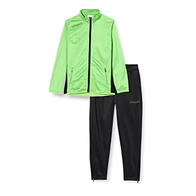 Image de uhlsport Homme Survêtement, Décontractée, Polyester, Flash Vert/Noir, S