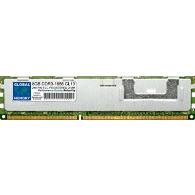 Image de 8Go DDR3 1866MHz PC3 14900 240 PIN ECC REGISTERED DIMM (RDIMM) MÉMOIRE POUR SERVEURS/WORKSTATIONS/CARTES MERES (2 RANK CHIPKILL)