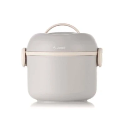 Image de Jané Thermo Bébé Repas, 1 Litre, Inox, Maintient la Température Jusqu&#039;à 12 Heures Froid et 6 Chaleur, Sans BPA, Beige