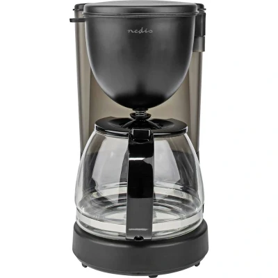 Image de Nedis KACM150EBK Cafetière noir verseuse en verre, fonction de conservation la chaleur