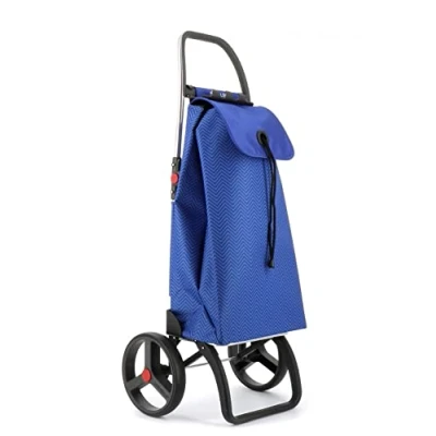 Image de Chariot de course Rolser I Max Ona 2 Grandes Roues Pliante Bleu