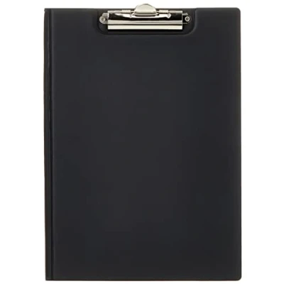 Image de Durable 235701 Porte Bloc avec Pince et Rabat pour Format A4 Poche Intérieure toute Hauteur Coloris Noir