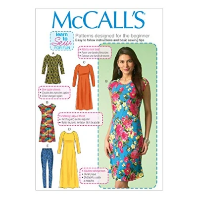 Image de McCall&#039;s Patterns 7122 ZZ Tailles Tunique Femme Taille 16182022 L/XL/2 x L 2426 Patron de Couture Robes et Leggings pour