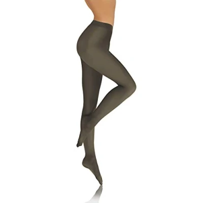 Image de sesto senso Collants Femme Vert Opaque Lisse Microfibre 40 DEN 3 M Khaki