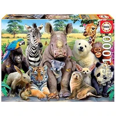 Image de Educa Puzzle De 1000 Pièces pour Adultes Special Series Selfies. Photo Classe. Comprend Fix Tail L&#039;accrocher Une Fois L&#039;assemblage Terminé. Ã Partir 14 Ans (15517)