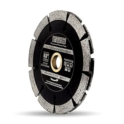 Image de DT DIATOOL lame à Double pointe 115 mm diamant de 22,23 16 pour enlever le mortier, réparer les surfaces d&#039;asphalte, couper la brique maçonnerie et pierre