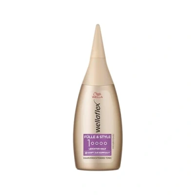 Image de Wellaflex Tonique densifiant pour Cheveux Fülle &amp; Style Volume instantané et lifting des racines plus denses au toucher Doux le cuir chevelu Testé dermatologiquement Formule