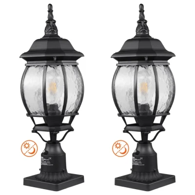 Image de VEVOR 2x buitenlamp tuinlamp padverlichting E27 vloerlamp 53cm