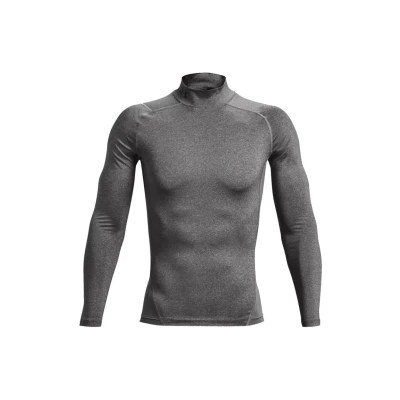 Image de Under Armour Langarm HG Compression MOCK Caraco, Homme, Taille: 3XL, Grau