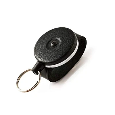 Image de KEY BAK 0481 819 KB 481 Rouleau à clés robuste en corde Kevlar avec dragonne cuir Noir