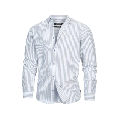 Image de Indicode Jeans Langarm Kepner Chemise, Homme, Taille: Small, Moonlight