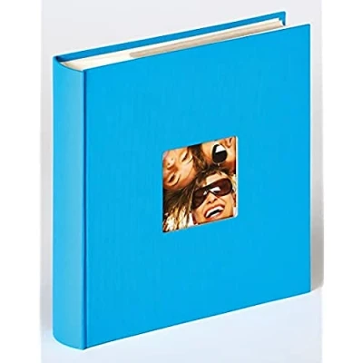 Image de Walther Design Album photo bleu océan 200 photos 13 x 18 cm Carnet de notes avec découpe couverture, Fun ME 116 U