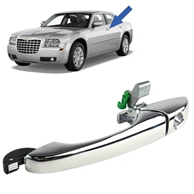 Image de STARKIT PERFORMANCE Poignée de porte extérieure compatible pour Chrysler 300C (2004 2011) avant gauche (côté conducteur) (chromée)