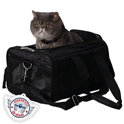 Image de Sherpa Sac de Transport pour Chien Original Deluxe Noir Taille S