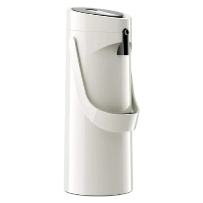 Image de TEFAL K3140214 Ponza Pompe Thermos Blanc 1 L Fonction De Simple Avec Généreux Volume Chaude Jusqu&#039;à 12 Heures Froid 24