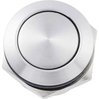 Image de Heidemann 70524 Bouton de Sonnette Simple Acier Inoxydable 48 V AC/2 A