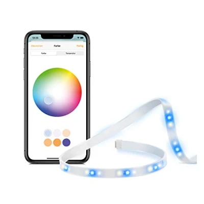Image de Eve Light Strip Ruban à LED intelligent, toutes les nuances de blancs et couleurs, 1 800 lumens, aucune passerelle requise, l’éclairage adaptatif, Homekit