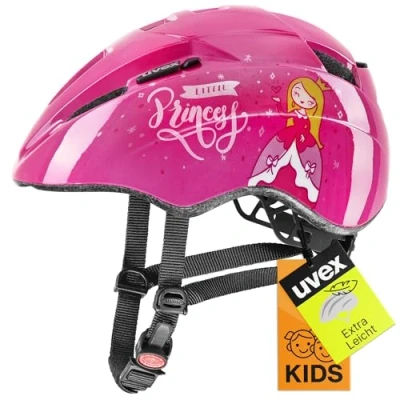Image de uvex Kid 2 Casque de Vélo Léger pour Enfants Réglage la Taille Individuel à Compléter avec un Éclairage Led Pink 46 52 cm