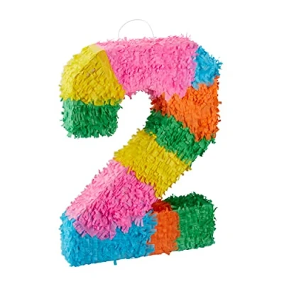 Image de Relaxdays Pinata Chiffre 2, Coloré, 10025189_904 Version Allemande