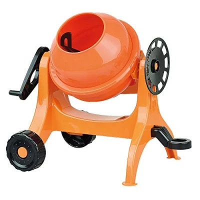 Image de Lena X Voiture Bétonnière 24 cm, Orange, Ciment pour la Plage, mélangeur avec Fonction réaliste, Jouet de Sable Les Petits constructeurs à partir 2 Ans, 05010
