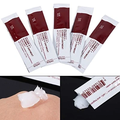 Image de Crème De Soin Tatouage, 100Pcs Onguent Gel Hydratant Baume Tatouage Avec La Vitamine A Pour Lotions Et D Guérison Plus Rapide Pe