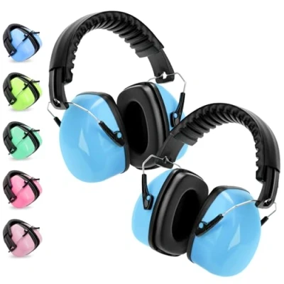 Image de BraveKoi Casque Anti Bruit Enfant Lot de 2, SNR 27dB/NRR 21dB Antibruit Pour 3 16 ans Etudiant, l’Autisme, Dormir, Étudier, TDAH, Feux d’Artifice, Concert