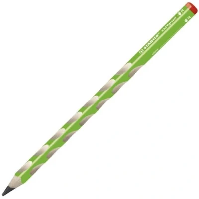 Image de 1 crayon graphite STABILO EASYgraph HB droitier corps vert