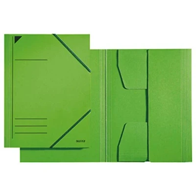 Image de Esselte Chemise à rabat Leitz A4 avec élastique Capacité 350 feuilles Carton Vert