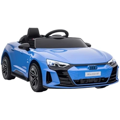 Image de HOMCOM Voiture véhicule électrique Enfant 12 V télécommande parentale fournie V. Max. 5 Km/h Effets sonores, Lumineux Audi RS E tron GT Bleu