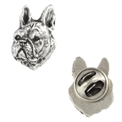 Image de Art Dog Épingle en Argent Faite à la Main Forme de Chien dans une Boîte Élégante Broche Plaqué Pour Hommes et Femmes Caniche 2x1,8x3cm