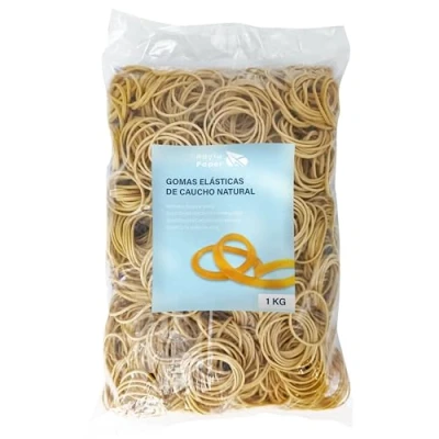 Image de RAYLU PAPER Élastiques en caoutchouc 100% naturel, bandes élastiques durables et réutilisables pour le bureau la maison (70 Ø x 5 mm, 1000g)