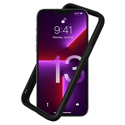Image de RhinoShield Coque Bumper Compatible avec [iPhone 13 Pro Max] CrashGuard NX Protection Fine Personnalisable Absorption des Chocs [sans BPA] Noir