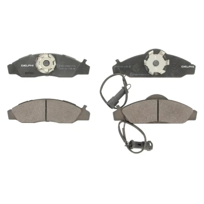 Image de DELPHI LP1145 Jeu de plaquettes frein contact signal d&#039;usure inclus avec tôle anti bruit sans accessoires SSANGYONG: Korando II SUV, Musso SUV