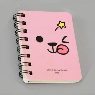 Image de BE TOOL Mini carnet de notes à spirales Format A7 Rose 160 pages