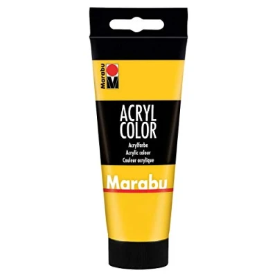 Image de Marabu Peinture Acrylique crémeuse à Base d&#039;eau, séchage Rapide, résistante la lumière, imperméable l&#039;eau, Application avec Pinceau et éponge sur Toile, Papier Bois, 100 ML